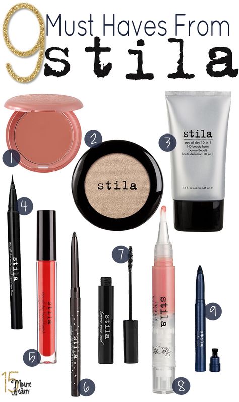 Best Makeup from Stila Stila Primer, Stilla Makeup, Stila Foundation, Stila Liquid Eyeshadow, Must Have Products, Stila Makeup, America Trip, Stila Cosmetics, Best Eyeliner