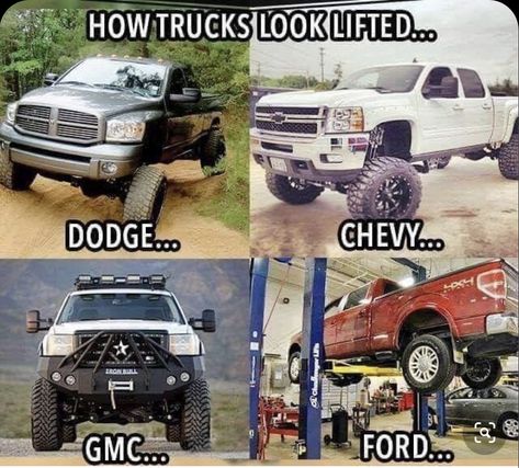 Truck Jokes, Ford Humor, Funny Truck Quotes, Chevy Jokes, Chevy Vs Ford, Ford Memes, Ford Jokes, Truck Memes, Truck Quotes