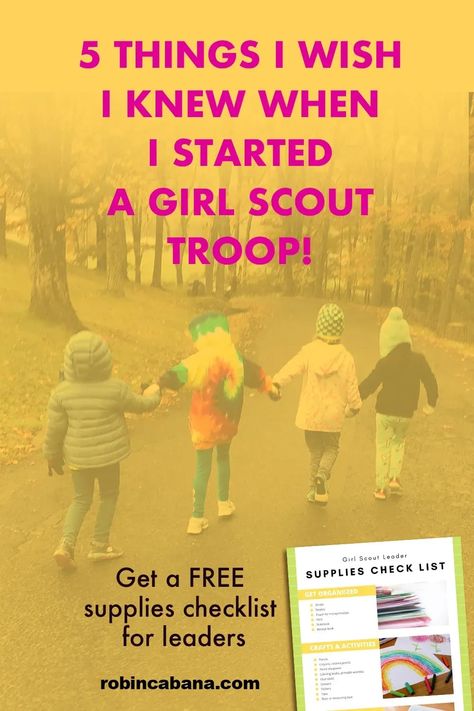 Here are five things I wish I knew when I was a new Girl Scout leader. And keep readiing to get my free Girl Scout Leaders supply list, where I share the supplies I keep on hand for my meetings. Girl Scout Leader Binder, Girl Scout Songs, Girl Scout Mom, Girl Scout Law, Girl Scout Troop Leader, Daisy Troop, Scout Mom, Servant Leader, Michigan Girl