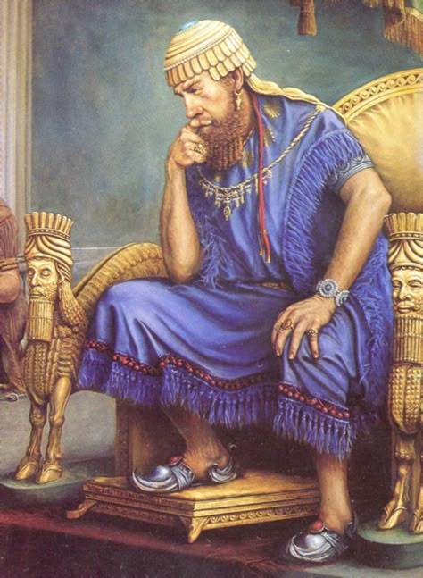 Nebuchadnezzar II Name Means "O (god) Nabu, protect my son!"         Home- Babylon.      Family- Was the eldest son of Nabopolassar; married to Nitocris and Amytis; father of at least three sons, including Evil-Merodach (Amel-Marduk), his successor.      Occupation- King of Babylon    Achievements- Extensive rebuilding of Babylon, the Ishtar Gate, a ziggurat, canals, the "hanging gardens," and other architectural achievements that were among the wonders of the ancient world. Nebuchadnezzar Ii, Ancient Babylon, Cradle Of Civilization, Ancient Near East, Ancient Mesopotamia, Ancient Aliens, Mesopotamia, Ancient Cultures, Bible Art