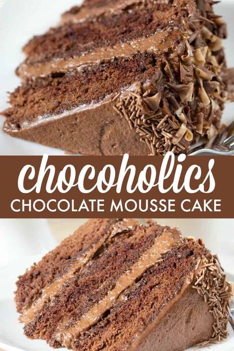 Triple Layer Chocolate Cake, Mousse Cake Recipe, Mousse Cakes, Sanjeev Kapoor, Chocolate Layer Cake, Chocolate Mousse Cake, Mousse Cake, Savoury Cake, Chocolate Cake Recipe