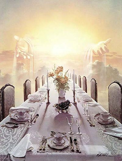 The Marriage Feast of the Lamb Marriage Supper Of The Lamb, Wedding Supper, Prophetic Painting, Wedding Procession, Heaven Art, Bible Images, Terra Nova, Rejoice And Be Glad, Bride Of Christ