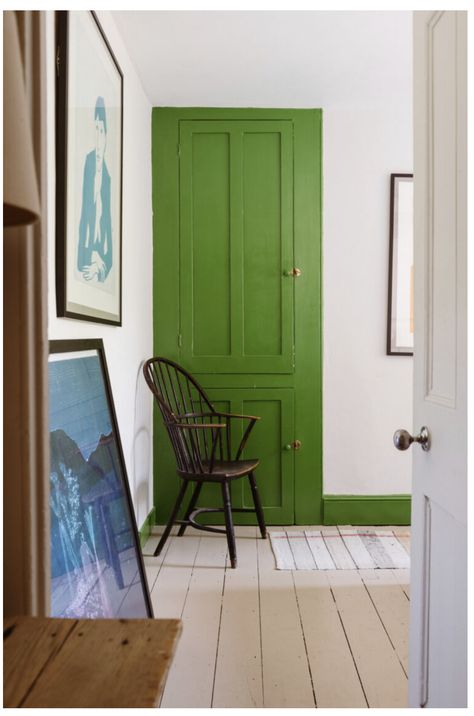 Painted Skirting, Mad About The House, Warm Palette, Color Accents, London House, Victorian Terrace, Brick Facade, Victorian House, Bedroom Green