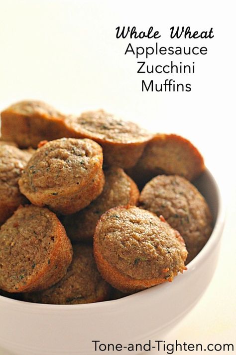 Zucchini Muffin Recipes, Applesauce Muffins, Perfect Healthy Breakfast, Zucchini Muffins, Healthy Muffins, Toddler Food, Bread Muffins, Healthy Sweets, 21 Day Fix