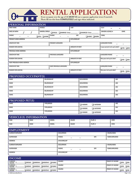 Printable Sample Free Rental Agreement Template Form Rental Application Form, Real Estate Forms, Tenant Screening, Rental Agreement Templates, Rental Property Management, Rental Application, Free Edit, Legal Forms, Work Email