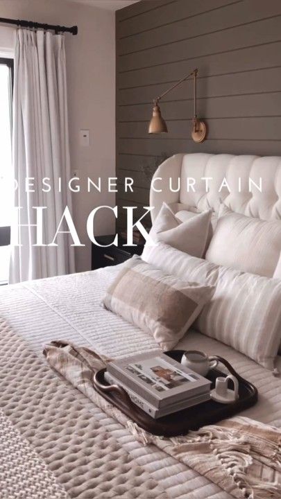 Pottery Barn Blackout Curtains, Bedroom Blackout Curtains, Pottery Barn Hacks, Pottery Barn Curtains, Semi Sheer Curtains, Blackout Curtains Bedroom, Sheer Linen Curtains, White Sheer Curtains, Black Curtains