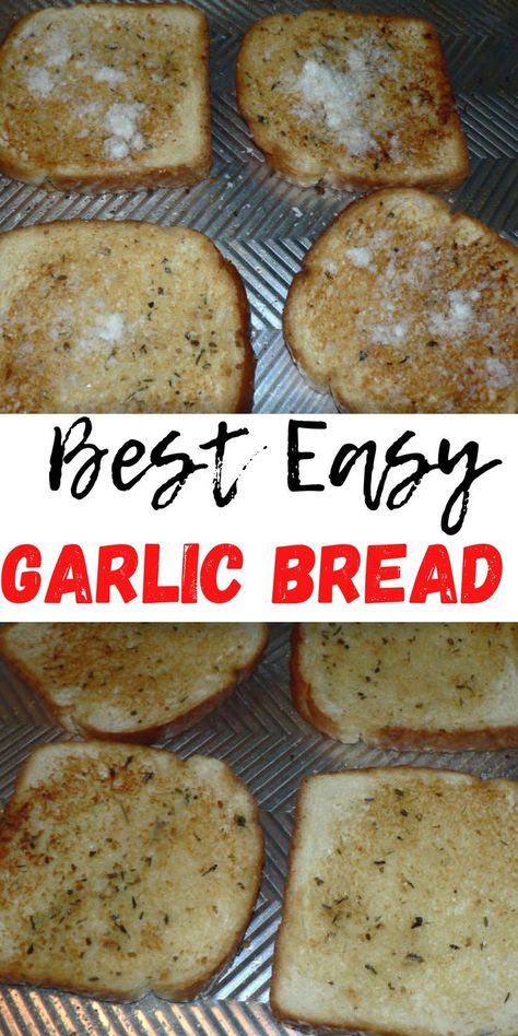 Garlic Bread With Regular Bread, Garlic Bread In Oven, Best Garlic Bread Recipe, Easy Garlic Bread, Homemade Garlic Bread Recipe, Make Garlic Butter, Make Garlic Bread, Homemade Garlic Bread, Bread Oven