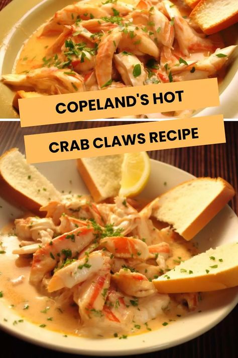 Savor the taste of New Orleans with Copeland's Hot Crab Claws recipe. Elevate your dining experience with this spicy, flavorful seafood delight! Blue Crab Claws Recipes, Marinated Crab Claws Recipe, Jonah Crab Claws Recipe, Sauteed Crab Claws Recipe, Crab Claw Meat Recipes, Crab Claws Recipe, Crab Claw Recipes, Seafood Delight, Cajun Creole Recipes