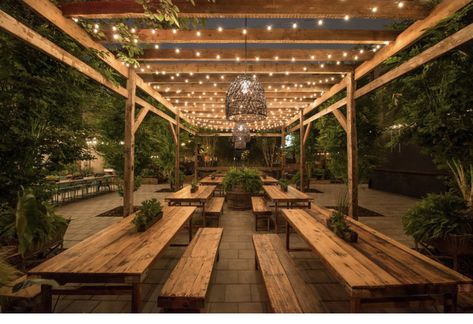 Beer Garden Design, Beer Garden Ideas, Pergola Modern, Outdoor Restaurant Patio, Design Per Patio, Brewery Ideas, Brewery Design, Outdoor Restaurant Design, Desain Pantry