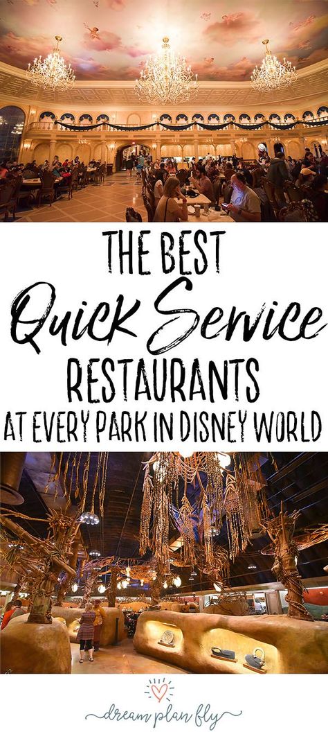 Best Quick Service Restaurants at Every Park in Disney World - Dream Plan Fly Restaurants At Disney World, Traveling World, Quick Service Restaurant, Dining Plan, Disney World Vacation Planning, Disney World Restaurants, Disney World Food, Disney Restaurants, Disney Trip Planning