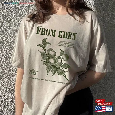 Retro From Eden Hozier Shirt Inspired Classic T-Shirt Check more at https://greatshirtmusic.com/product/retro-from-eden-hozier-shirt-inspired-classic-t-shirt/ From Eden Hozier, Hozier Merch, Hozier Shirt, English Project, English Projects, Hozier, Diy Clothes, Eden, Classic T Shirts