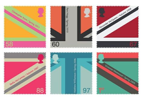 British postage stamps Uk Stamps, Stamps Design, Stamps Postage, Postage Stamp Design, Postage Stamp Art, British Flag, Post Stamp, Design Stamps, British Fashion