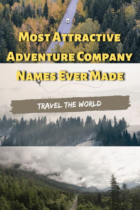 Most Attractive Adventure Company Names Ever Made Travel Company Names, Company Names Ideas, Unique Business Names, Name Boards, Names Ideas, Travel Company, Unique Travel, Social Media Accounts, Travel Companies