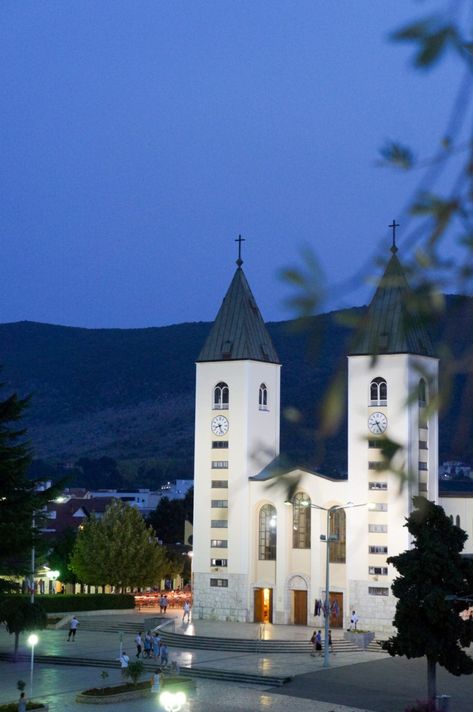 Medjugorje Bosnia, Our Lady Of Medjugorje, Balkans Travel, Dominic Cooper, Catholic Churches, Beautiful Town, Travel Around Europe, Spiritual Experience, Family Trip