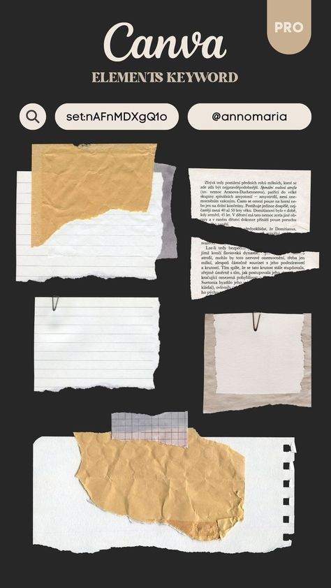 Canva Elements keyword - craft scrapbook Paper and notes childrenelement #aestheticcanvaelement #canvaelemenkeyword #flowerbucketelement #canvaforbackground Vintage Ripped Paper, Invoice Design Template, Ripped Paper, Keyword Elements Canva, Invoice Design, Canva Elements Keyword, Canvas Learning, Canva Elements, Torn Paper