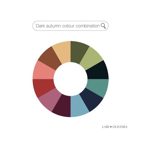 LARI OLIVEIRA | Image & Colour Consultant | Dark Autumn - a palette that can hold high contrast combinations and goes well with dark + light colours, or opposite hues. You can always… | Instagram Contrast Colour Combination, Analogues Colour, Colour Analysis, Colour Consultant, Light Colours, Dark Autumn, Autumn Colours, Dark Light, Color Analysis