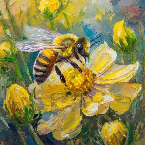 Bee Art, Ap Art, Roald Dahl, Honey Pot, Wildlife Art, Art Portfolio, Art Inspo, Watercolor Art, Butterflies