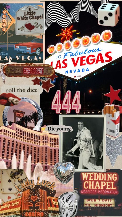 Retro Vegas Bachelorette, Retro Vegas, Vegas Themed Wedding, Lockscreen Ideas, Vintage Vegas, Old Vegas, Young Wedding, Wedding Collage, Little White Chapel