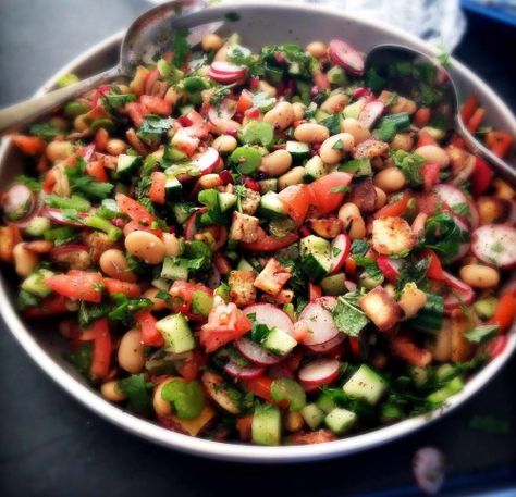 Butter Bean Salad, Veg Salads, Gordon Ramsey Recipes, Gordon Ramsay Recipes, Bean Salads, Pita Bread Recipe, Bean Salad Recipe, Gordon Ramsay Recipe, Bean Salad Recipes