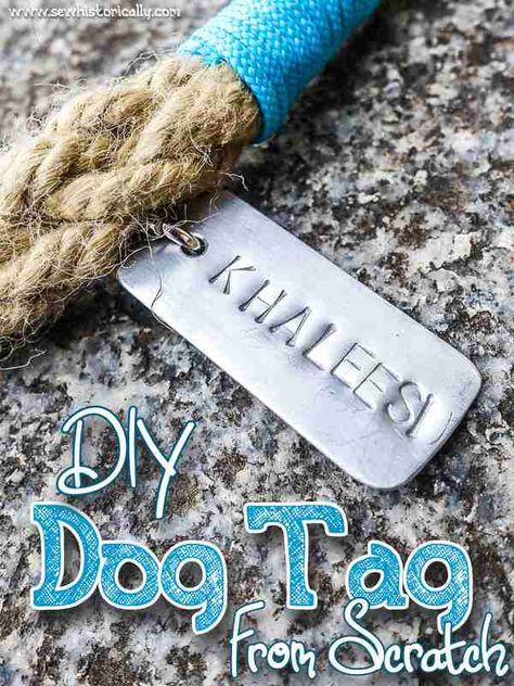 DIY Metal Dog Tag From Scratch Diy Dog Tag, Handmade Dog Tag Jewelry For Gifts, Dog Tags Diy, Oxidized Finish Dog Tag Jewelry For Gift, Hand-stamped Dog Tag Jewelry Gift, Handmade Metal Dog Tag Necklace, Metal Stamped Dog Tags, Stamped Dog Tags, Dog Tags Military