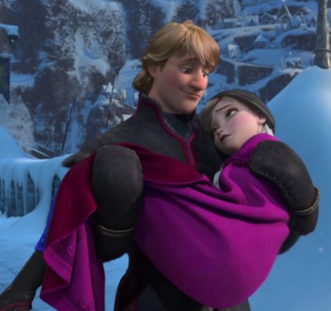 Kristoff And Anna, Frozen Anna And Kristoff, Anna And Kristoff, Goth Disney Princesses, Anna From Frozen, Goth Disney, Anna Kristoff, Disney Romance, Olaf's Frozen Adventure