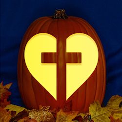 Cross Carved Pumpkin, Pumpkins To Carve, Ideas For Carving Pumpkins Easy, Punkin Craving, Pumpkin Carving Christian, Ideas For Pumpkin Carving Easy, Christian Pumpkin Ideas, Cross Pumpkin Carving, Pumpkin Carving Ideas Aesthetic Cute