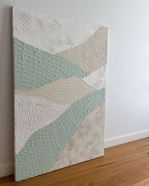 Green Spackle Art, Textured Art Materials, Textured Art Leaves, Mini Canvas Painting Ideas, Abstract Texture Painting, Dyi Art, Green Combination, Canvas Painting Ideas For Beginners, Wall Makeover