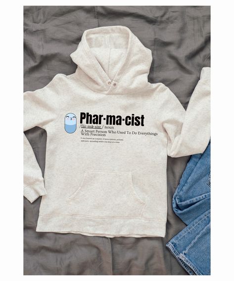 Introducing our witty and charming "Pharmacist Definition" T-shirt! Celebrate the brilliance and precision of pharmacists with a touch of humor. This design features a clever definition of a pharmacist: "Pharmacist: A smart person who used to do everything Pharmacist Shirt, Smart Person, Pride Merch, Sense Of Humor, Pharmacist, Do Everything, Pharmacy, I Got This, Cool T Shirts