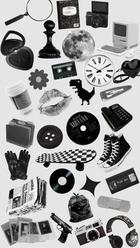 I like this one a lot #black #white #blackandwhite #blackandwhiteaesthetic Y2k Stickers Black And White, Black Aesthetic Scrapbook, Black And White Aesthetic Printables, Y2k Stickers Printable Black And White, Phone Case Stickers Black And White, Black And White Stickers For Journal, Black And White Scrapbook Printables, Aesthetic Black And White Stickers, Black And White Stickers Free Printable