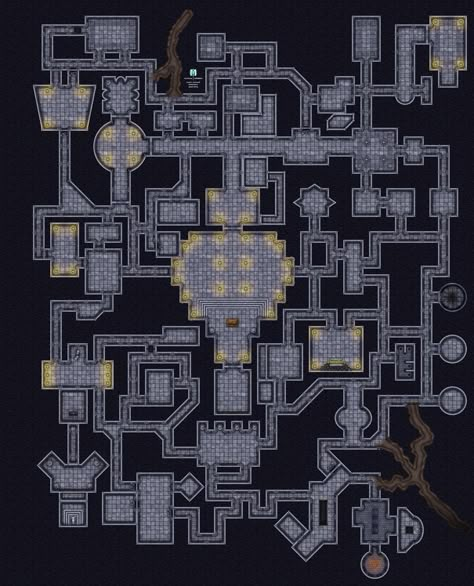 Drow City Map, Mega Dungeon Map, Dnd Mega Dungeon Map, Dungeon Map Dnd, Dnd Battle Maps Dungeon, Dungeon Battlemap, Dungeon Map, Dnd Dungeon Maps, Map Minecraft