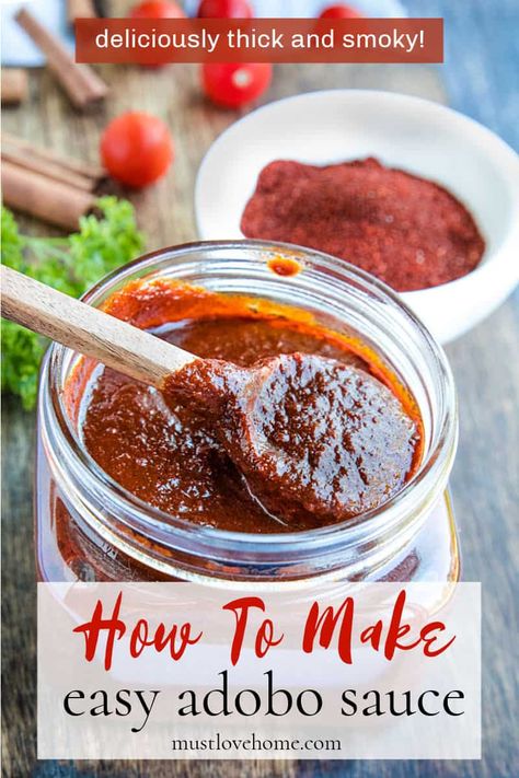 Yogurt Sauces, Taco Sauce Recipes, Adobe Sauce, Chipotle In Adobo Sauce, Mexican Sauce, Adobo Recipe, Adobo Seasoning, Hot Sauce Recipes, Scotch Bonnet Pepper