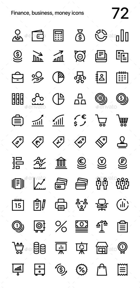 Finance, Business, Money Icons Pack for Web and Mobile Apps Workplace Communication, Finance Icons, Money Icons, Business And Finance, Finance Printables, Money Strategy, Finance Logo, Finance App, Finance Business