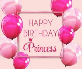 Happy Birthday, Princess. Happy Birthday Princess Cake, Baby Birthday Wishes, Quotes For Me, Birthday Wishes Girl, Birthday Card With Name, Birthday Wishes For Kids, Happy Birthday Balloon Banner, Happy Birthday Princess, Happy Birthday Kids