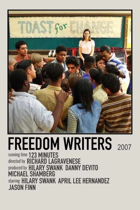 Freedom Writers Freedom Writers Movie, Black Love Movies, Sydney White, Freedom Writers, Indie Movie Posters, Film Polaroid, Movies To Watch Teenagers, Netflix Movies To Watch, Iconic Movie Posters