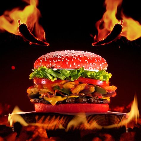 whopper burger kings Red Burger, Hamburger Recipe, Burger Food, Food Innovation, Homemade Hamburger, Burger Sliders, Tacos And Burritos, Homemade Hamburgers, Grilled Burgers