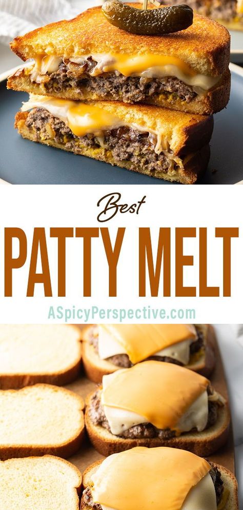 Ground Beef Patty Melt, Patty Melt Burger, Burgers On Texas Toast, Cheeseburger Melt, Party Melt Recipe, Texas Toast Patty Melt, Blackstone Patty Melt, Homemade Patty Melt, Texas Toast Cheeseburger