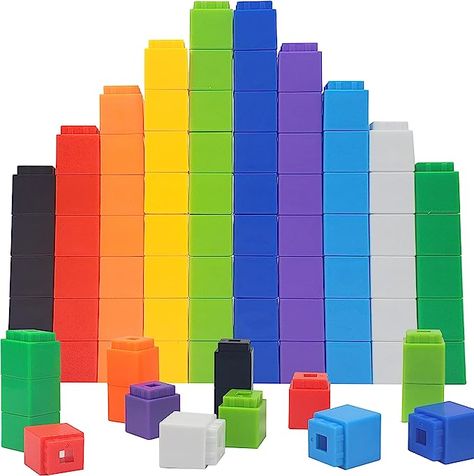 Kutoi Math Manipulatives. 100 math cubes. #kindergarten #learningmaterials #comissionearned Disclosure: Link is an affiliate link. This means that, at zero cost to you, I will earn an affiliate commission if you click through the link and finalize a purchase. Classroom Toys, Number Blocks, Foster Kids, Math Blocks, Homeschool Supplies, January Calendar, Pattern Activities, Math Learning, Activity Cube