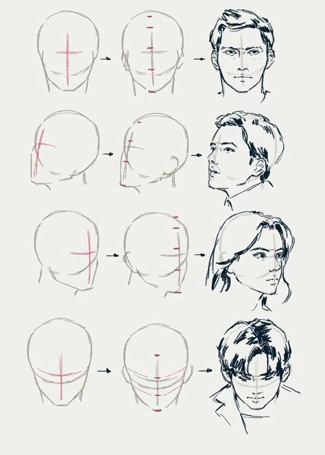 Human Sketches Face, Heads In Different Angles, Face Sketch Tutorial, Side Face Drawing, Human Face Drawing, Profile Drawing, 얼굴 드로잉, Drawing Tutorials For Beginners, Human Figure Drawing