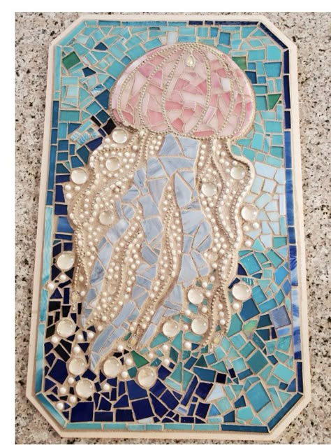 Outdoor Mosaic Ideas, Mosaic Projects Ideas, Paper Mosaic, Mosaic Art Diy, Mosaic Art Projects, Mosaic Madness, Mosaic Projects, Beach Inspired, Mosaic Wall