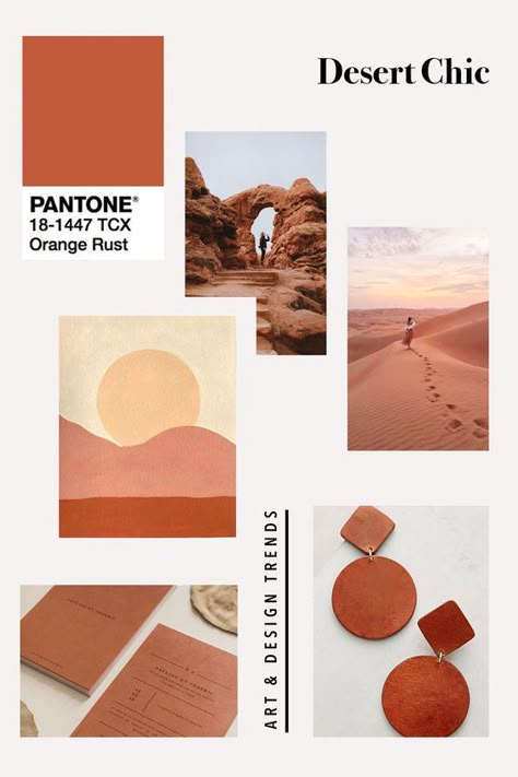 diseño grafico Terracota Moodboard, Desert Branding, Salons Cottage, Chic Color Palette, Desert Tones, Desert Chic, Desert Colors, Landscape Sunset, Orange Hues