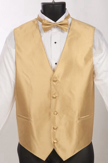 Men's gold tuxedo vest with bow tie Gold Chambelan Suits, Gold And White Chambelanes, Pink And Gold Chambelanes, Chambelanes Outfits Gold, Yellow Chambelanes Outfits, White And Gold Chambelanes Outfits, Red And Gold Chambelanes Outfits, Gold Chambelanes Outfits, Eunice Core