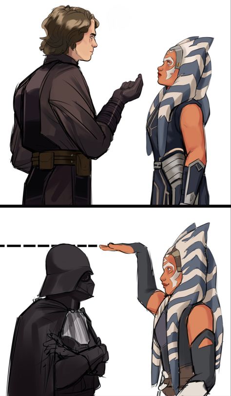 Star Wars Anakin, Star Wars Ahsoka, Star Wars Jokes, Star Wars Drawings, Star Wars 2, Star Wars Comics, Star Wars Artwork, Ahsoka Tano, Star Wars Fan Art