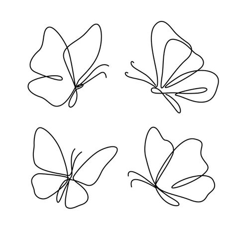 Butterfly outline with drawn details col... | Free Vector #Freepik #freevector #butterfly #hand-drawn #cute #wings Simple Butterflies Drawing, Rinoculous Flowers Tattoo, Hand Drawn Butterflies, Cute Butterfly Designs, Butterfly Wing Line Art, Butterfly Outline Embroidery, Buterfluffy Outline, Outline Of A Butterfly Tattoo, Lineart Butterfly Tattoo