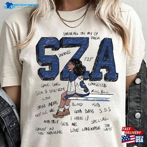 Sza Vintage T-Shirt Sweatshirt Good Days Shirt Bootleg Classic Unisex Check more at https://bestshirtfordad.com/product/sza-vintage-t-shirt-sweatshirt-good-days-shirt-bootleg-classic-unisex/ Seek And Destroy, Gone Girl, Kill Bill, Vintage Tshirts, Good Day, Cool Shirts, Sweatshirts, T Shirt, Quick Saves