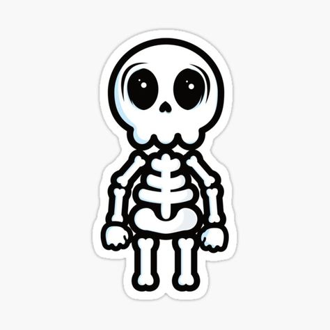 Day of the dead Skeleton • Millions of unique designs by independent artists. Find your thing. Skeleton Cute, Skeleton Cartoon, Skeleton Illustration, Skeleton Drawings, Skeleton Sticker, Cute Skeleton, Book Art Diy, Halloween Stickers, Girls Cartoon Art