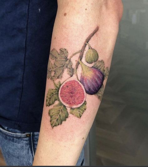 Fig Tree Tattoo, Fig Tattoo, Jewlery Tattoo, Anatomy Tattoo, Fruit Tattoo, Western Tattoos, Spooky Tattoos, Botanical Tattoo, Fig Tree