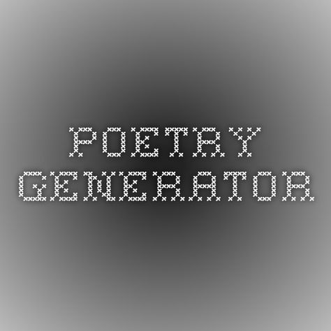 Poetry Generator Poem Generator, Biscuits And Jam, Push The Button, Name Generator, Book Names, The Button, A Poem, Poetry Books, Biscuits