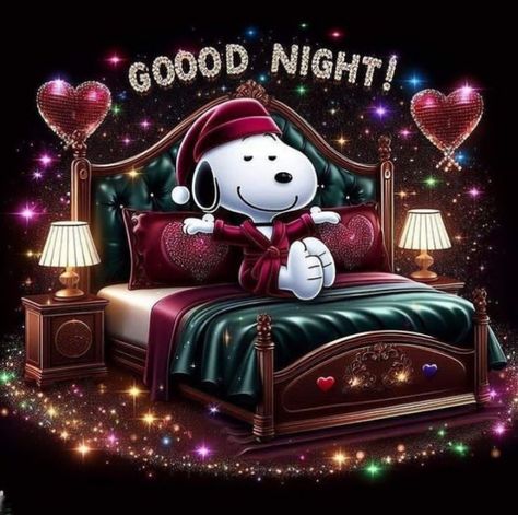 Thank You Snoopy, Sweet Dreams Pictures, Goodnight Snoopy, Snoopy Christmas Tree, Snoopy Museum, Peanuts By Schulz, Blessed Night, Good Night Funny, Night Friends