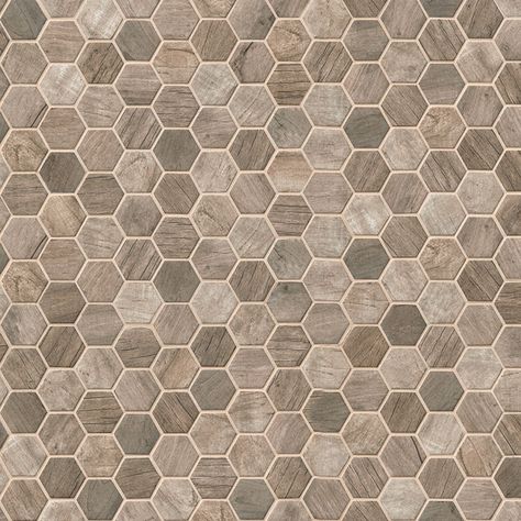 Wall Tile Texture, Mosaic Texture, Hexagon Mosaic Tile, White Marble Tiles, Shower Floor Tile, Glass Tile Backsplash, Bath Tiles, Glass Backsplash, Hexagonal Mosaic