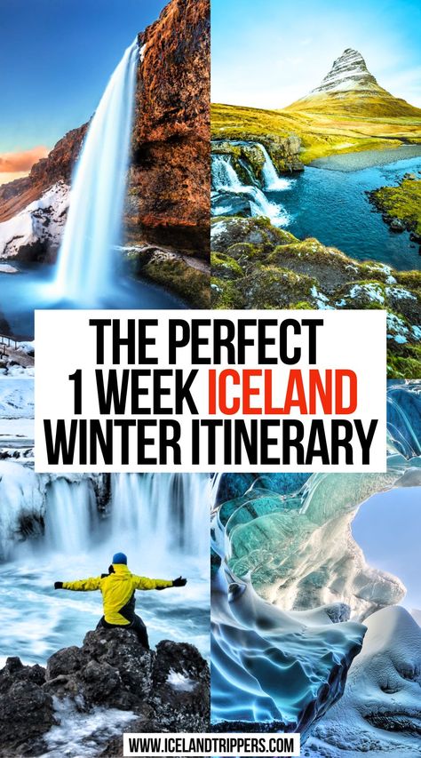 The Perfect 1 Week Iceland Winter Itinerary Iceland Itinerary November, Iceland Family Vacation, 2 Days In Iceland, Where To Stay In Iceland, Iceland Winter Travel, Iceland In February, Iceland In October, Iceland In January, Iceland In December